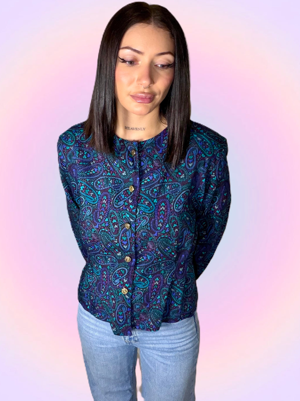 Paisley print blouse
