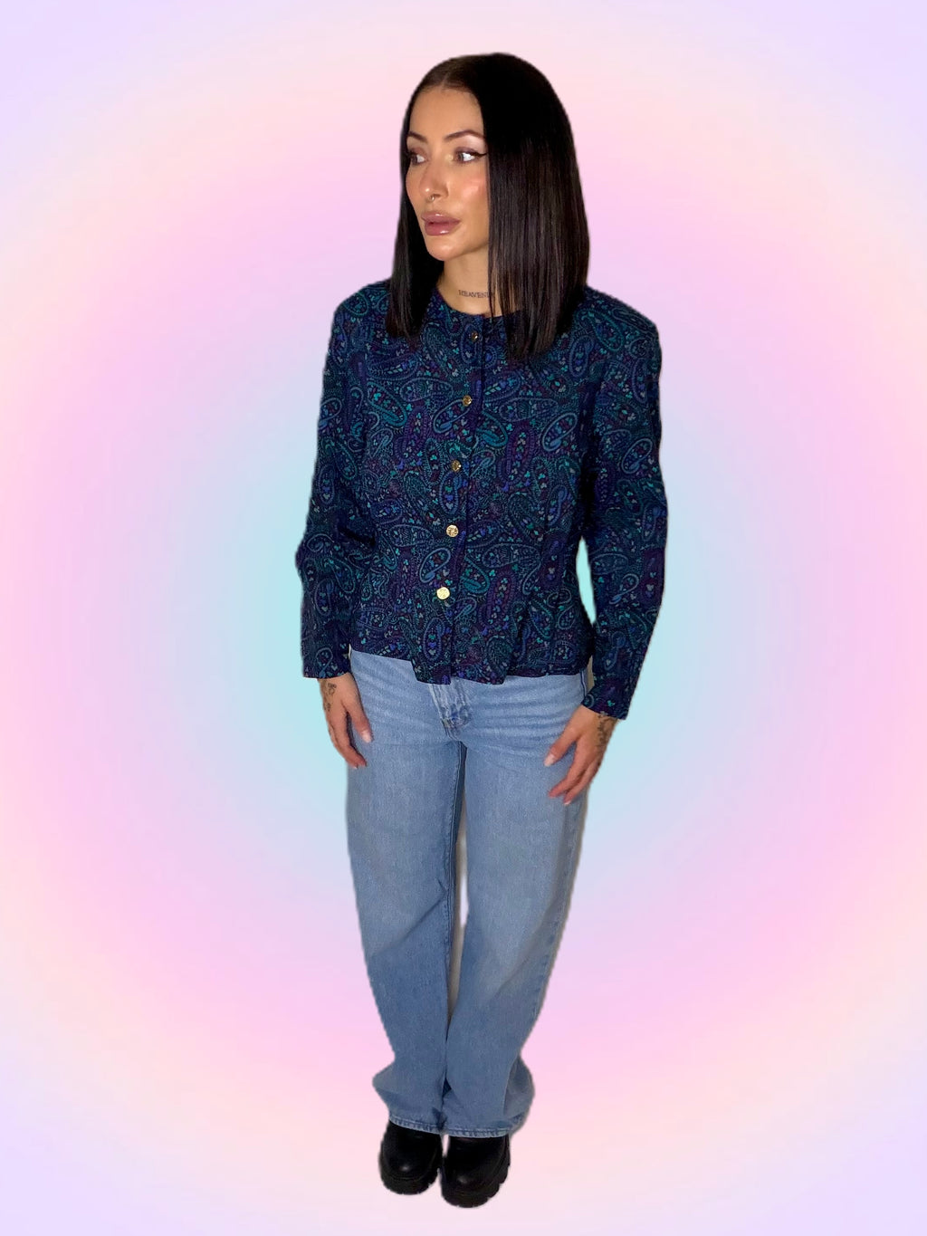 Paisley print blouse